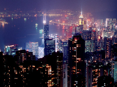 Hong Kong Skyline from Victoria Peak, China