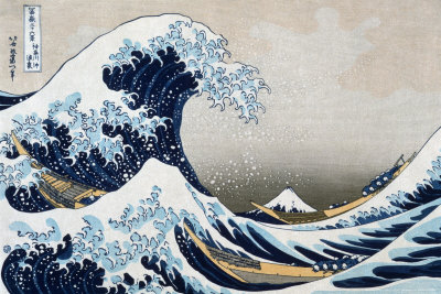 The Great Wave at Kanagawa (from 36 views of Mount Fuji), c.1829