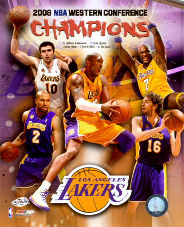 2007-08 LA Lakers Western Conference NBA Champions