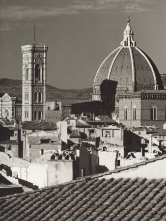 Panorama of Florence with the Belltower of Giotto and the Dome of the Cathedral