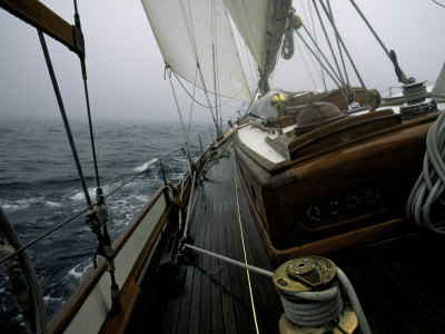 Buy Sailing in Stormy Weather, Ticondergoa Race at AllPosters.com