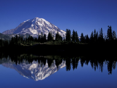 Mt. Rainier from Eunice Lake, Mt. Rainier National Park, Washington, USA