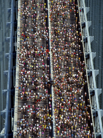 Buy Runners Crossing the Span at AllPosters.com