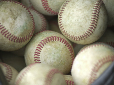 Close-up of Baseballs Poster