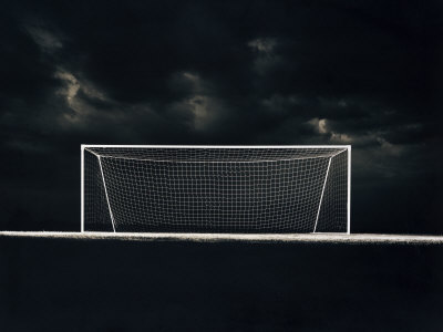 Buy Soccer Net on a Stormy Night at AllPosters.com