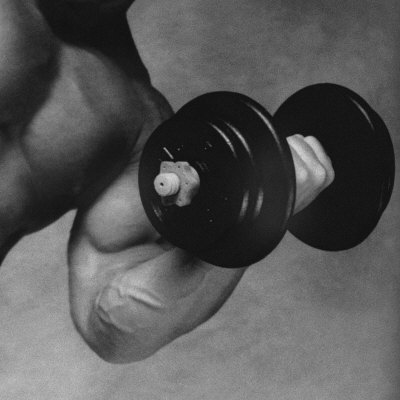 Buy Close-up of a Man Lifting a Dumbbell at AllPosters.com