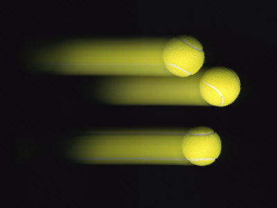 Buy Three Tennis Balls in Motion at AllPosters.com