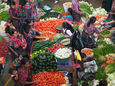 Buy Colorful Vegetable Market in Chichicastenango, Guatemala at AllPosters.com