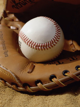 Baseball in a Glove Poster
