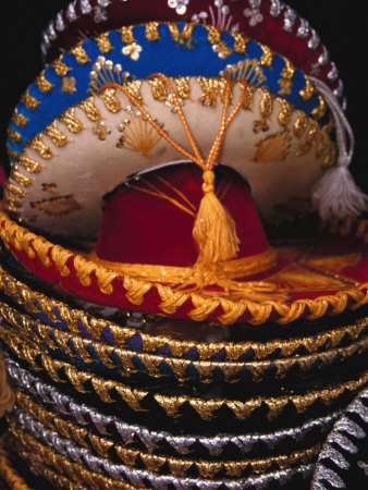 Stack of Sombreros For Sale, Puerto Vallarta, Mexico