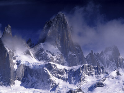 Cerro Fitz Roy, Los Glaciares National Park, Argentina Poster