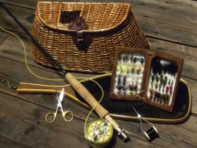Close-up of Fly Fishing Tackle