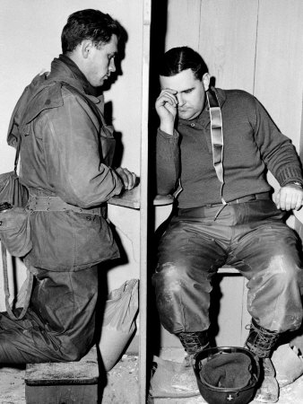 A Catholic Chaplain Hears the Confession of a Young Private after Services