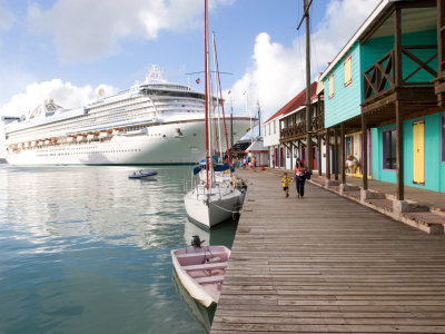 Golden Princess Cruise Ship Docked in St. John