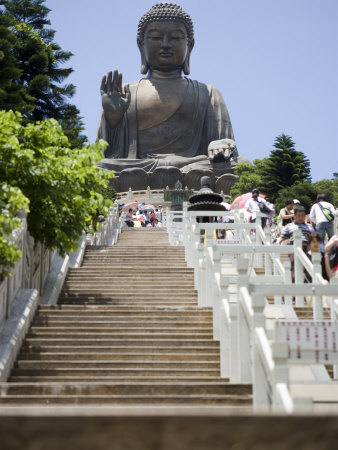Steps Leading up to Tian Tan Buddha Statue, Hong Kong, China