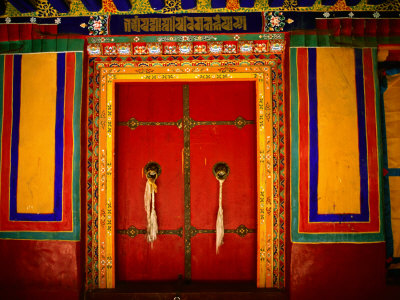 Decorated Doorways, Norbulingka (Dalai Lama's Summer Palace), Lhasa, China
