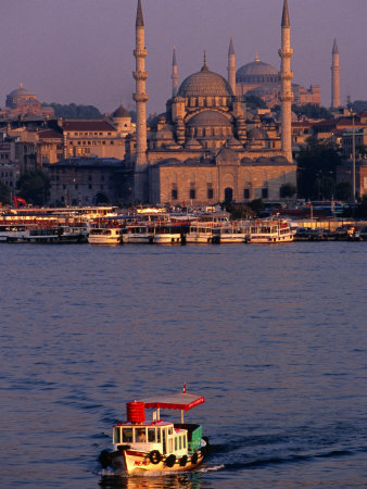 Boat on River, Istanbul, Turkey