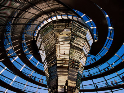 Interior of Reichstag Parliament Building, Berlin, Germany