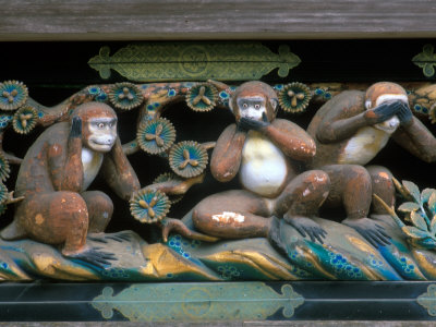 Hear No Evil, Speak No Evil, See No Evil, Toshogu Shrine, Tochigi, Nikko, Japan
