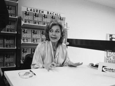 Actress Lauren Bacall at a Book Signing for Her New Autobiography by Myself