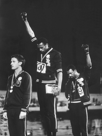 Black Power Salute, 1968 Mexico City Olympics Poster
