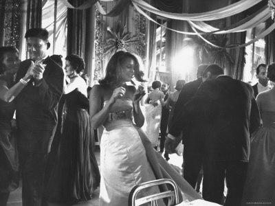 Actress Jane Fonda Dancing Amidst Others of the Nation