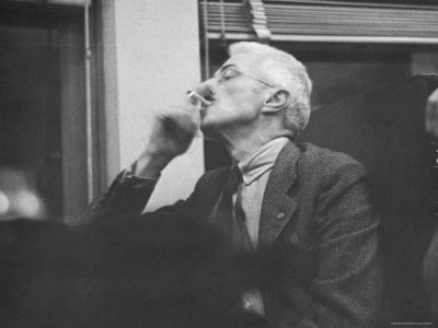 Writer Dashiell Hammett Smoking a Cigarette