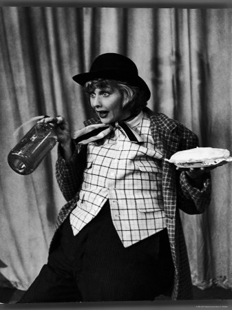 Comedienne Lucille Ball Clowns During TV Episode of "I Love Lucy"