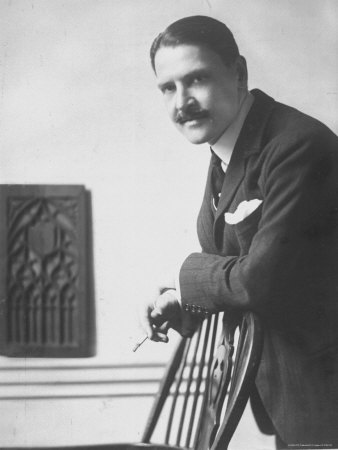 Portrait of English Novelist and Dramatist William Somerset Maugham by Photographer E. O. Hoppe