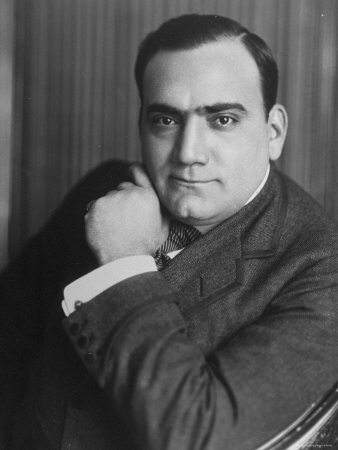 Portrait by E.O. Hoppe of Opera Tenor Enrico Caruso