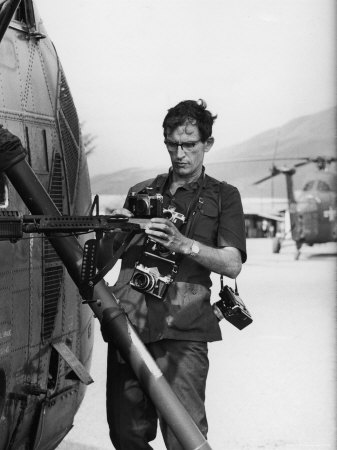 Life Photographer Larry Burrows attach Cameras to Helicopter Yankee Papa 13 During the Vietnam War