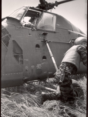 Lance Cpl. James C. Farley Running Back to His Ship under Heavy Fire