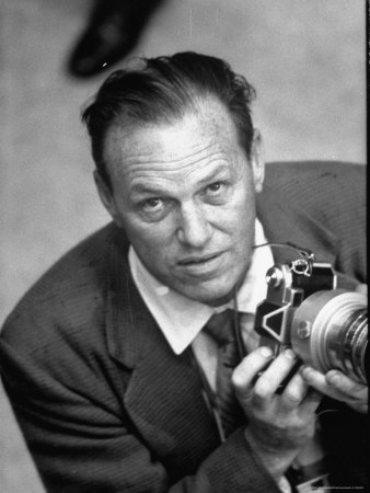 Life Photographer J. R. Eyerman Holding Camera During Democratic National Convention