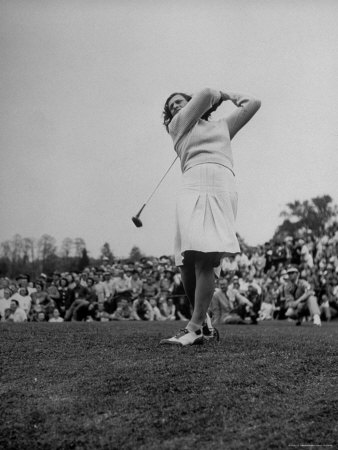 Golfer Mildred "Babe" Didrickson Playing in the Washington Post Golf Tournament Poster