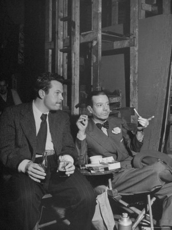 Orson Welles and Cole Porter Discussing the Stage Production of "Around the World in 80 Days"