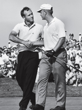 Buy Golfer Jack Nicklaus and Arnold Palmer During National Open Tournament at AllPosters.com