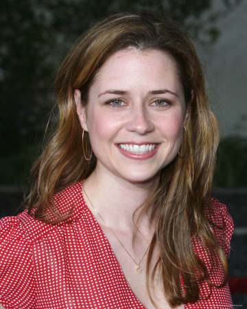 Jenna Fischer portrays Pam Beesly the office receptionist who tolerates her