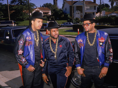 Rap Group Run DMC: Joe Simmons, Jason Mizell and Darryl McDaniels