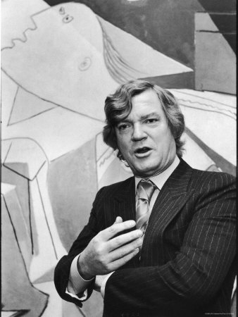 Art Critic Robert Hughes in Front of Picasso
