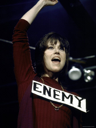 Jane Fonda Performing Antiwar Skit