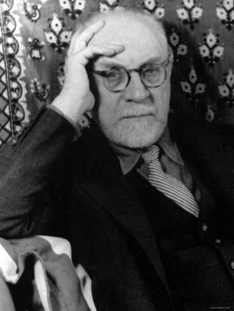Henri Matisse Sitting in Studio