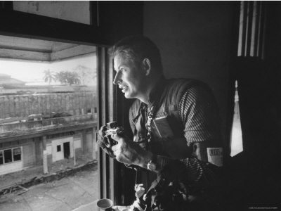 Stan Wayman During Panamanian Attack on US Building in Cristobal