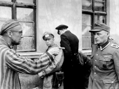 Russian Slave Laborer After US 3rd Armored Division Liberated Mittelbrau Dora Concentration Camp
