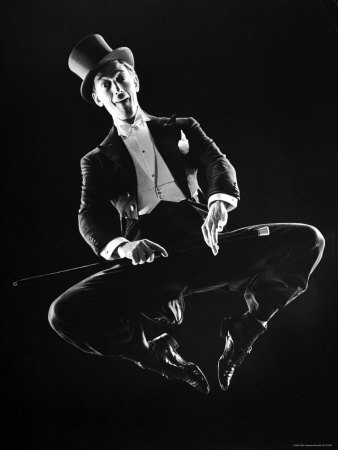 Dancer Ray Bolger Doing a Tap Dance Routine