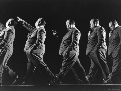 Multiple Exposure of Alfred Hitchcock