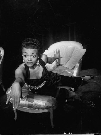 Eartha Kitt, Sitting on Chaise in Scene from New Faces Premium Photographic Print
