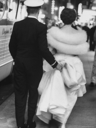 Lynda Bird Johnson as Azalea Queen Escorted by Stanley Stevens