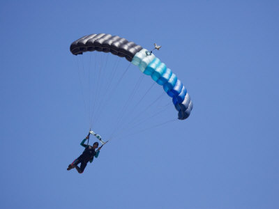 Parachuter, Omarama, North Otago, South Island, New Zealand