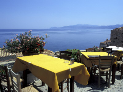 Outdoor Restaurant, Monemvasia, Greece