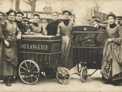 The Delivery Girls of Two Boulangeries in the 17th Arrondissement Paris